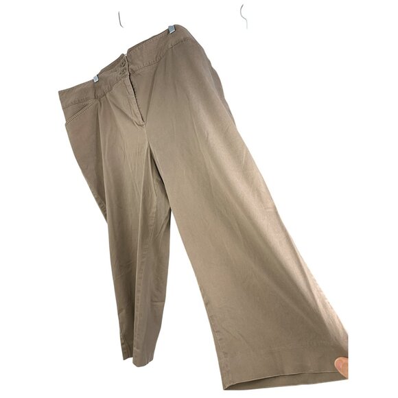 Lane Bryant Womens Black Swing Cardigan & Tan Chino Capri Pants Set 3X REE10488 - Picture 5 of 10